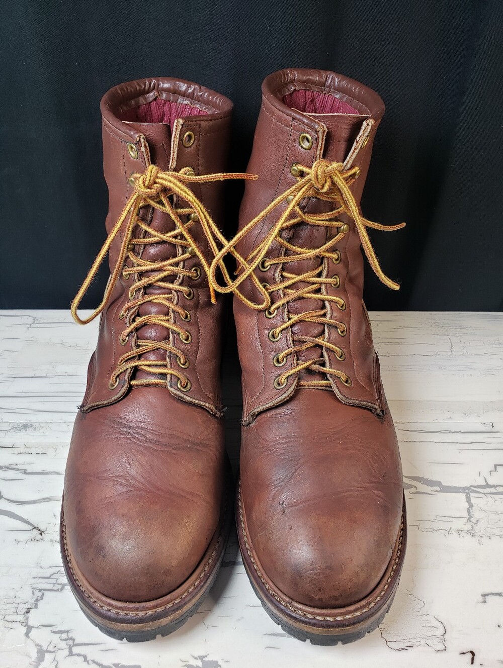 Red Wing 'Non-Steel Toe' Vintage Logger Boots, style 618 - Men's size 12 D - Picture 3 of 16